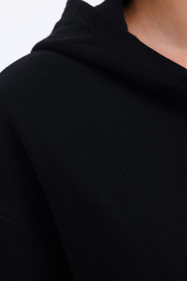 Hooded Zippered Relaxed Sweatshirt 4