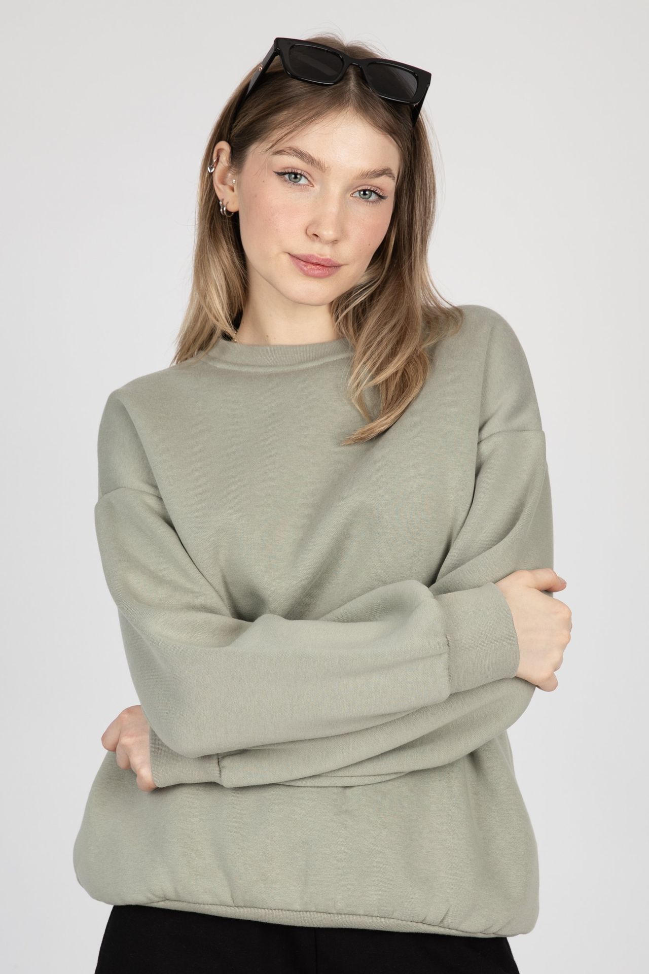 Crew Neck Casual Sweatshirt