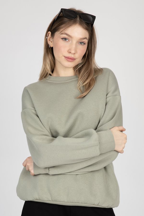 Relaxed Crew Neck Sweatshirt 1