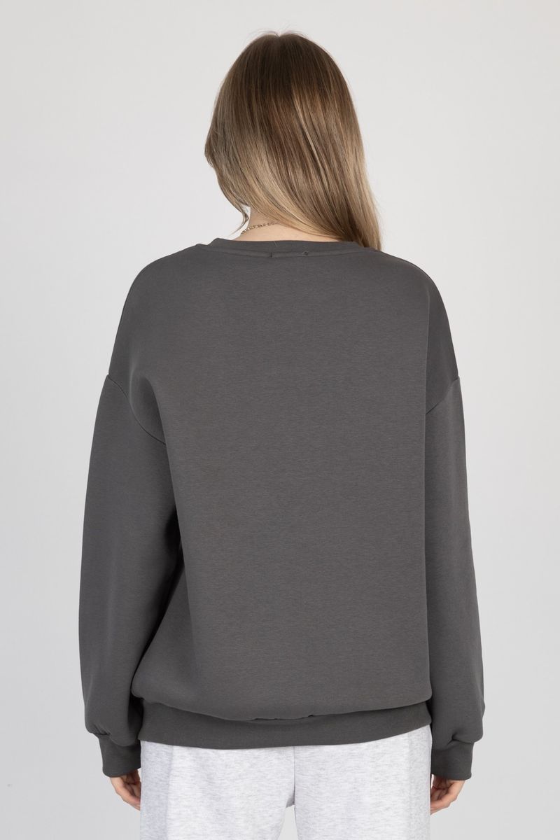 Relaxed Crew Neck Sweatshirt 4