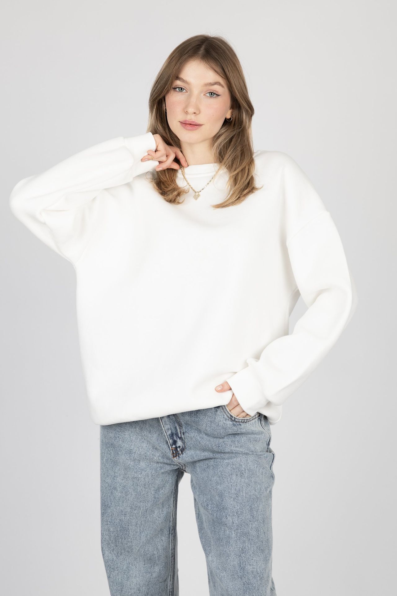 Crew Neck Casual Sweatshirt