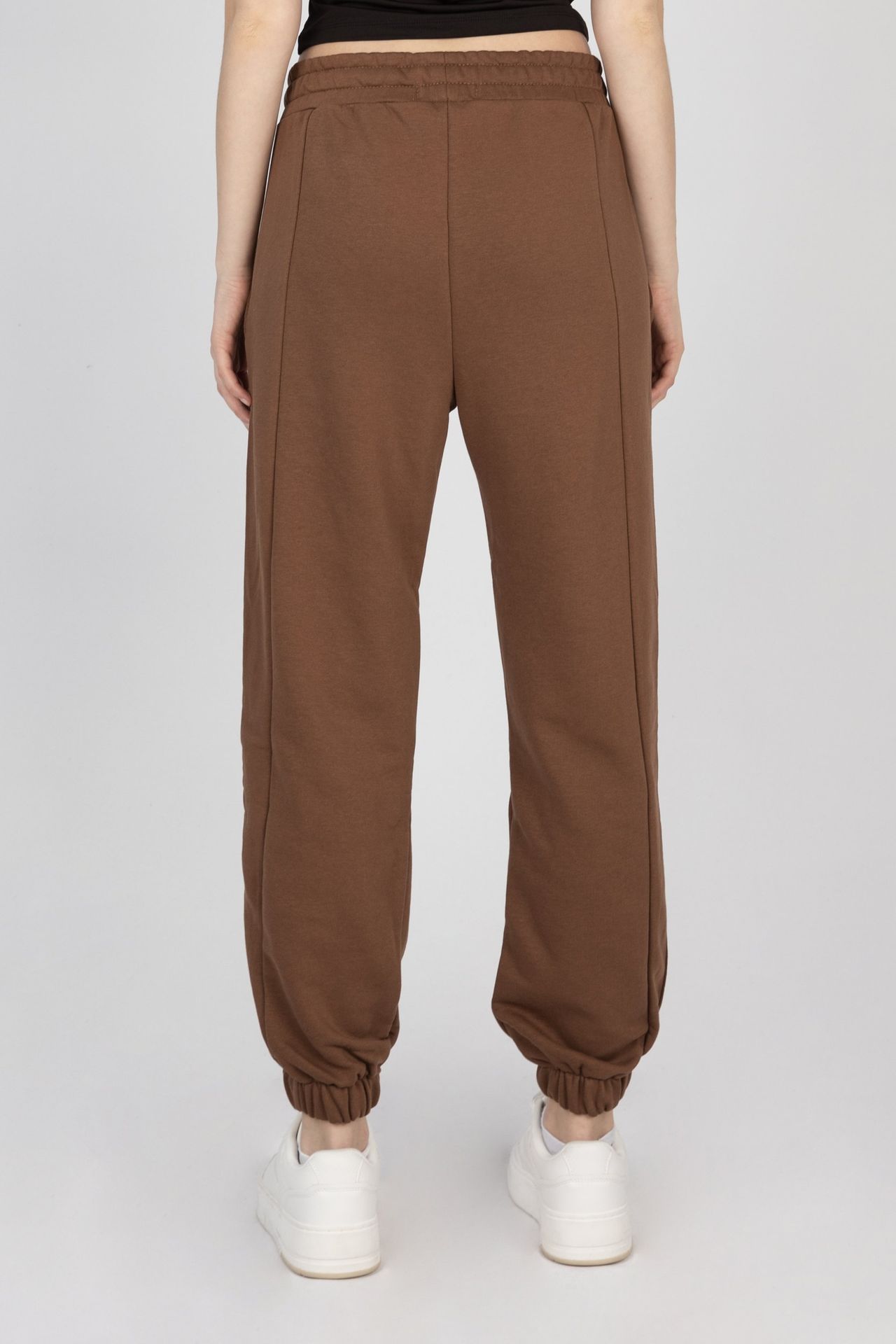 Mid Rise Elastic Waist Joggers