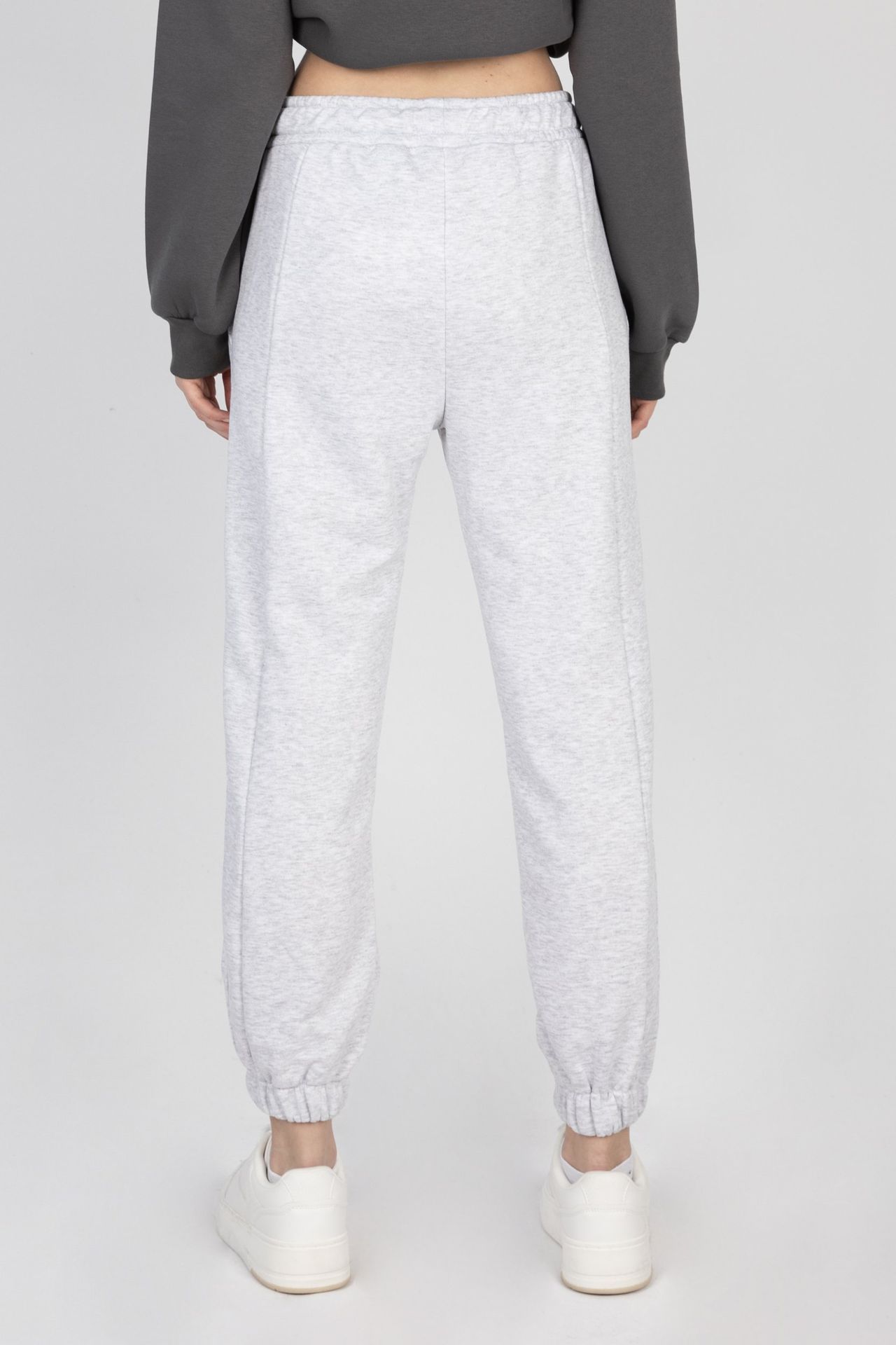 Mid Rise Elastic Waist Joggers