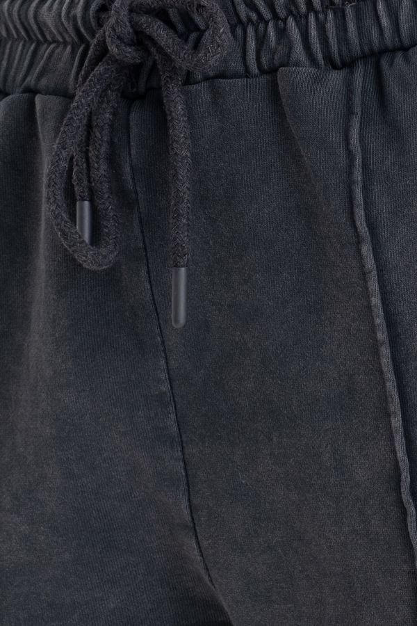 Mid-Waist Cotton-Blend Jogger Sweatpants 5