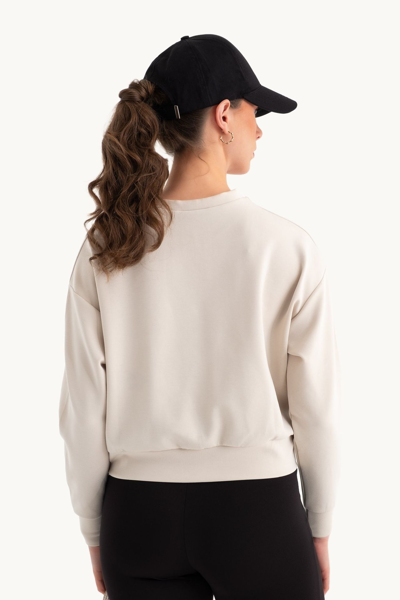 Crew Neck Casual Sweatshirt
