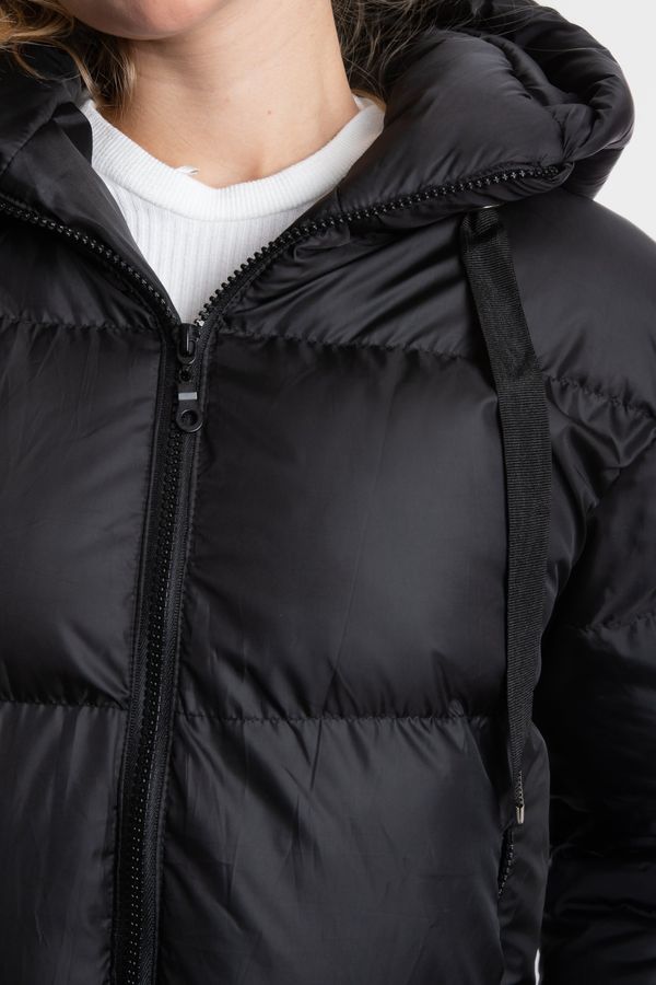 Stand Collar Zipper Hooded Coat & Jacket 6