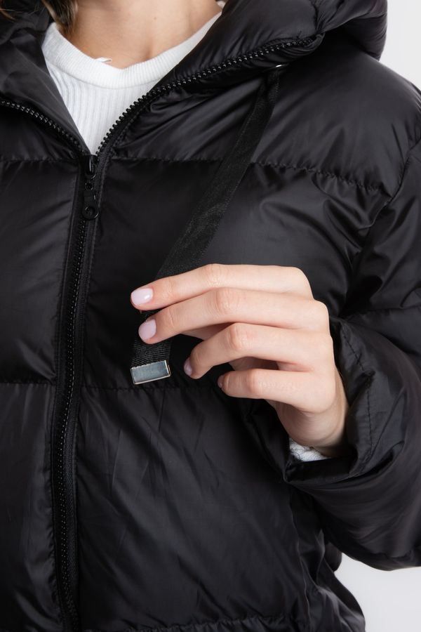 Stand Collar Zipper Hooded Coat & Jacket 7