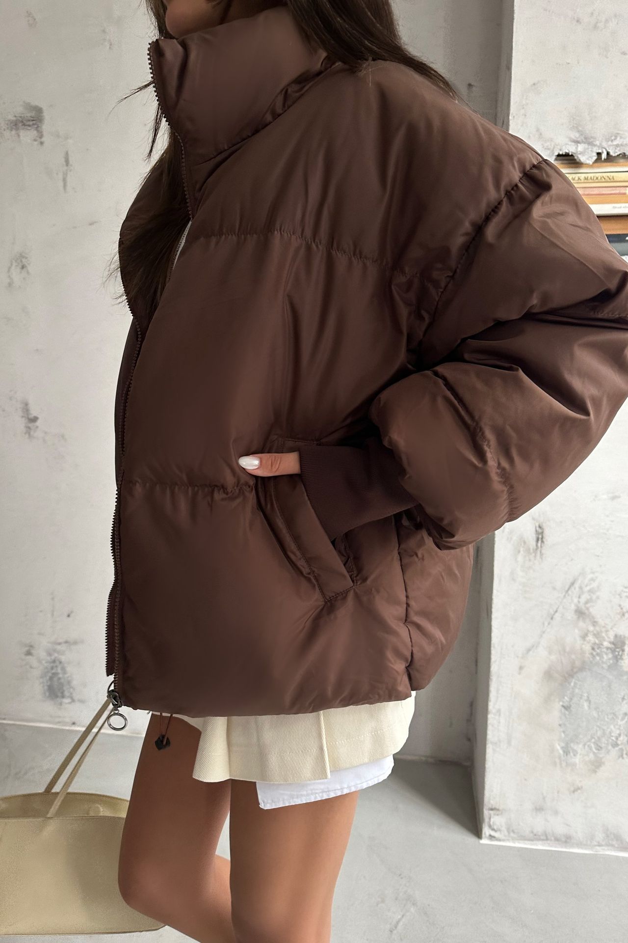 Stand Collar Oversized Puffer Jacket