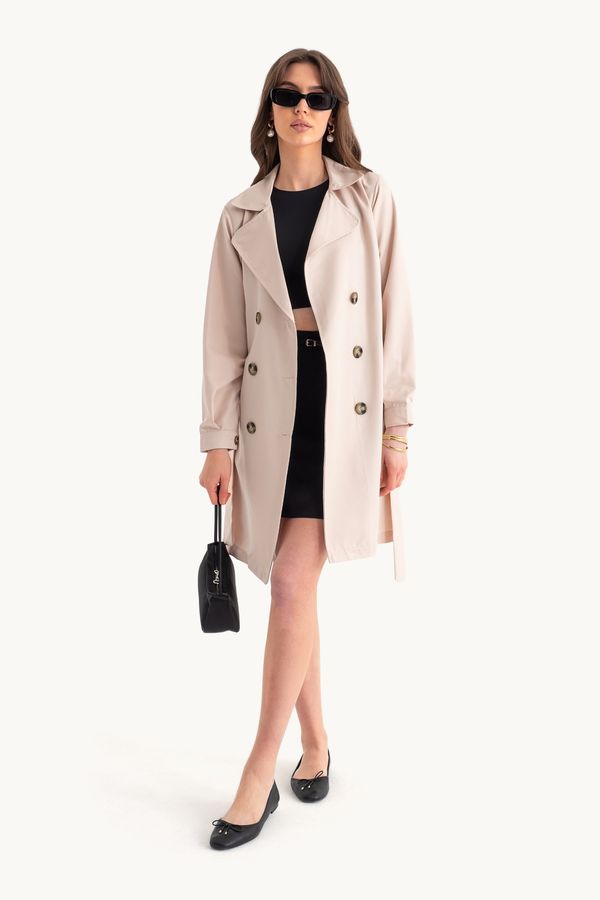 Short Belted Trench Coat 2