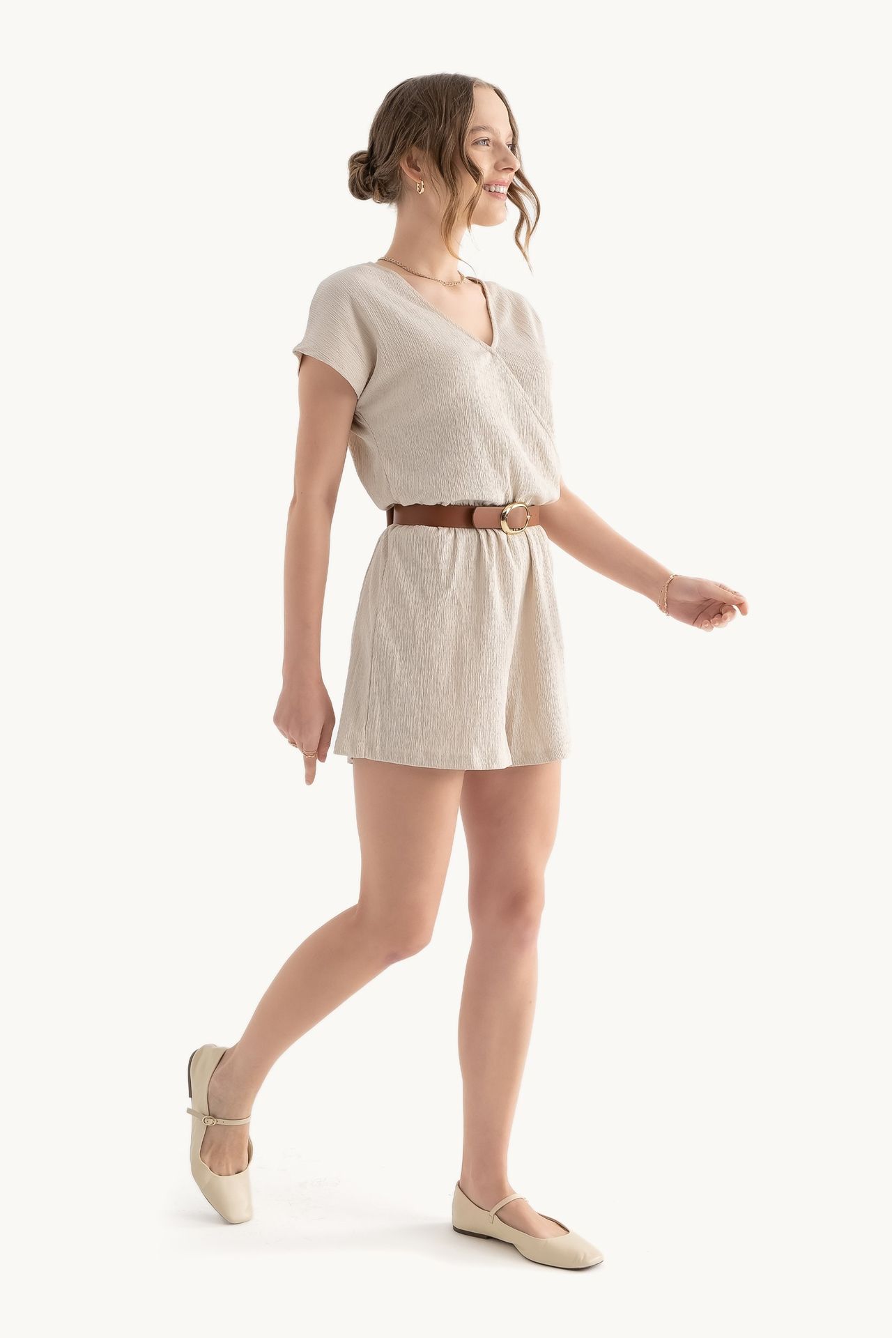 Surplice Neck Playsuit