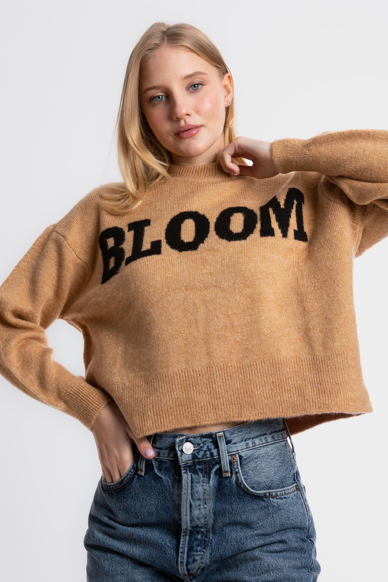 Graphic Crew Neck Sweater