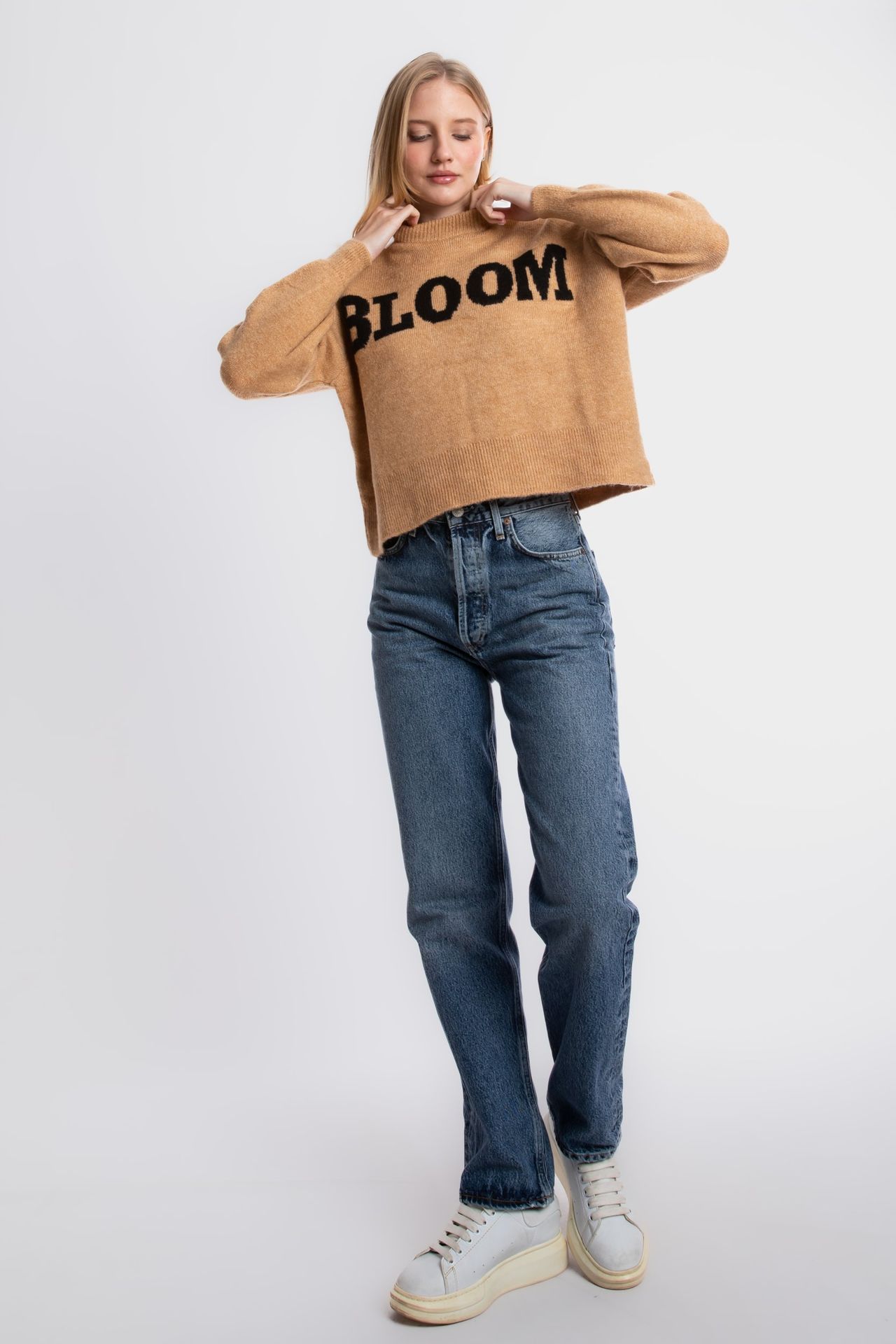 Graphic Crew Neck Sweater
