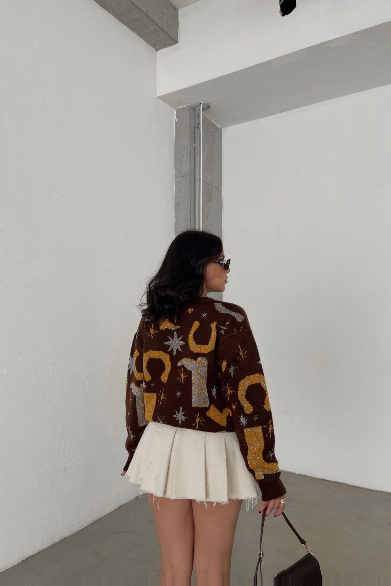 Graphic Crew Neck Sweater