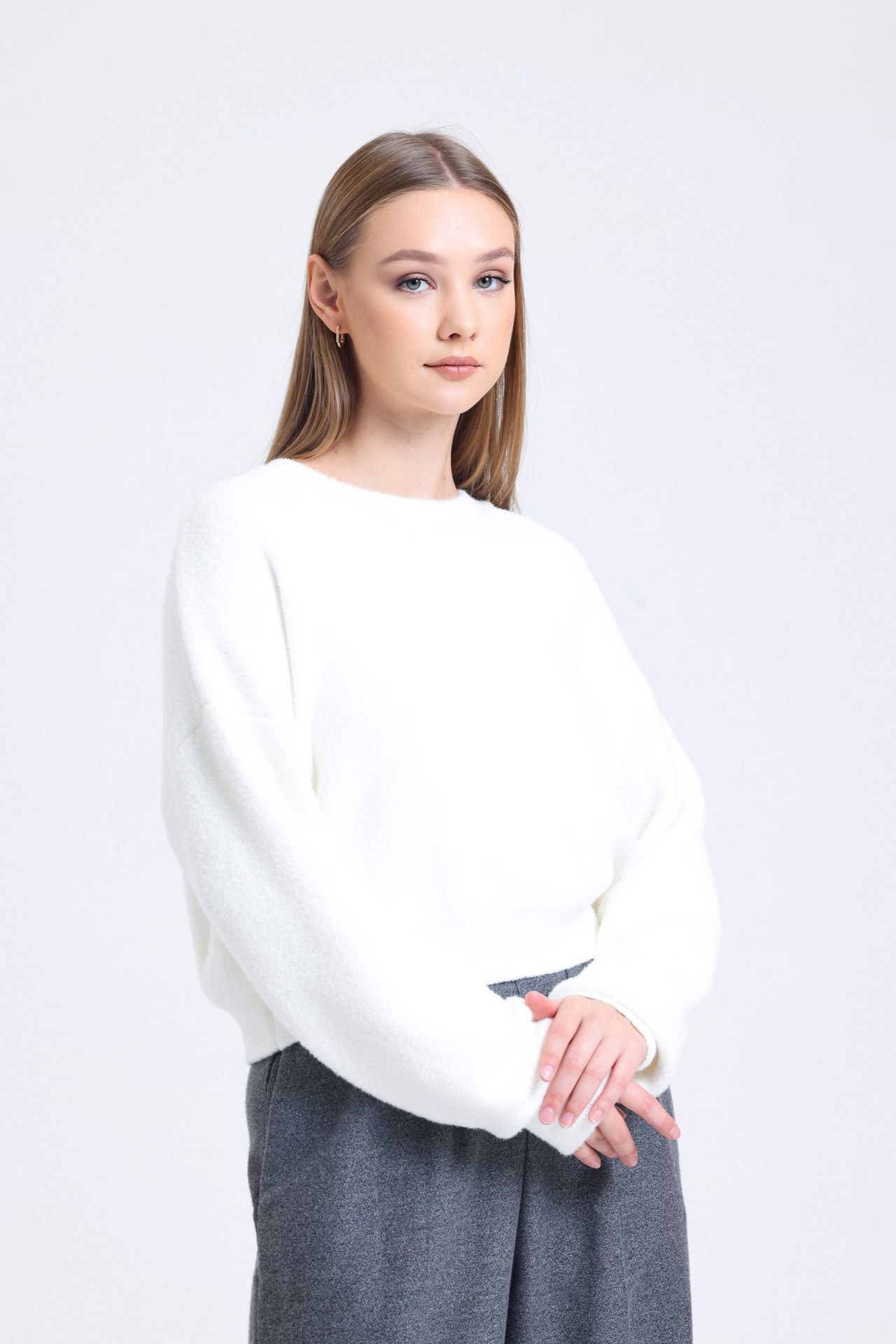 Crew Neck Comfy Sweater