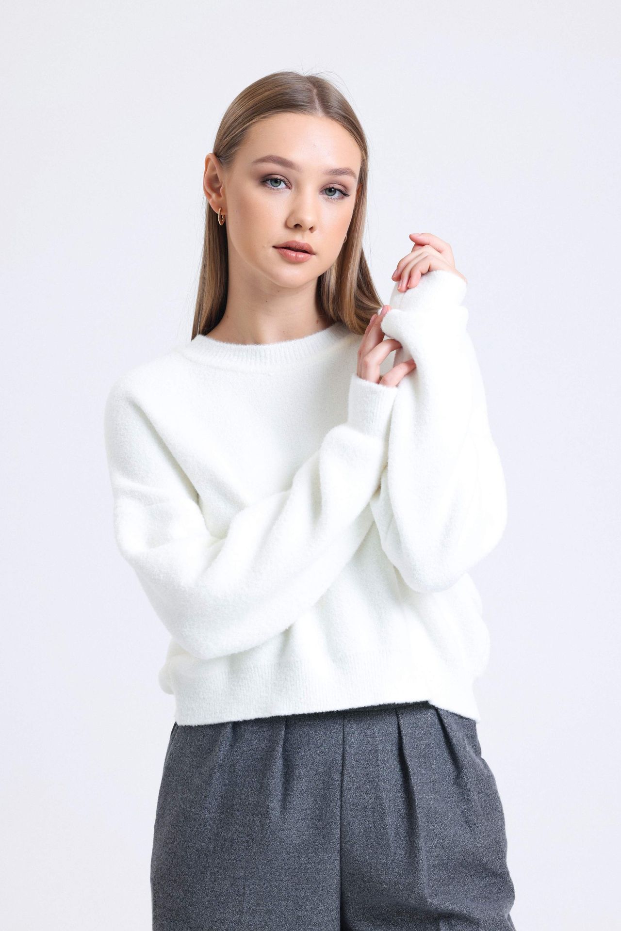 Crew Neck Comfy Sweater