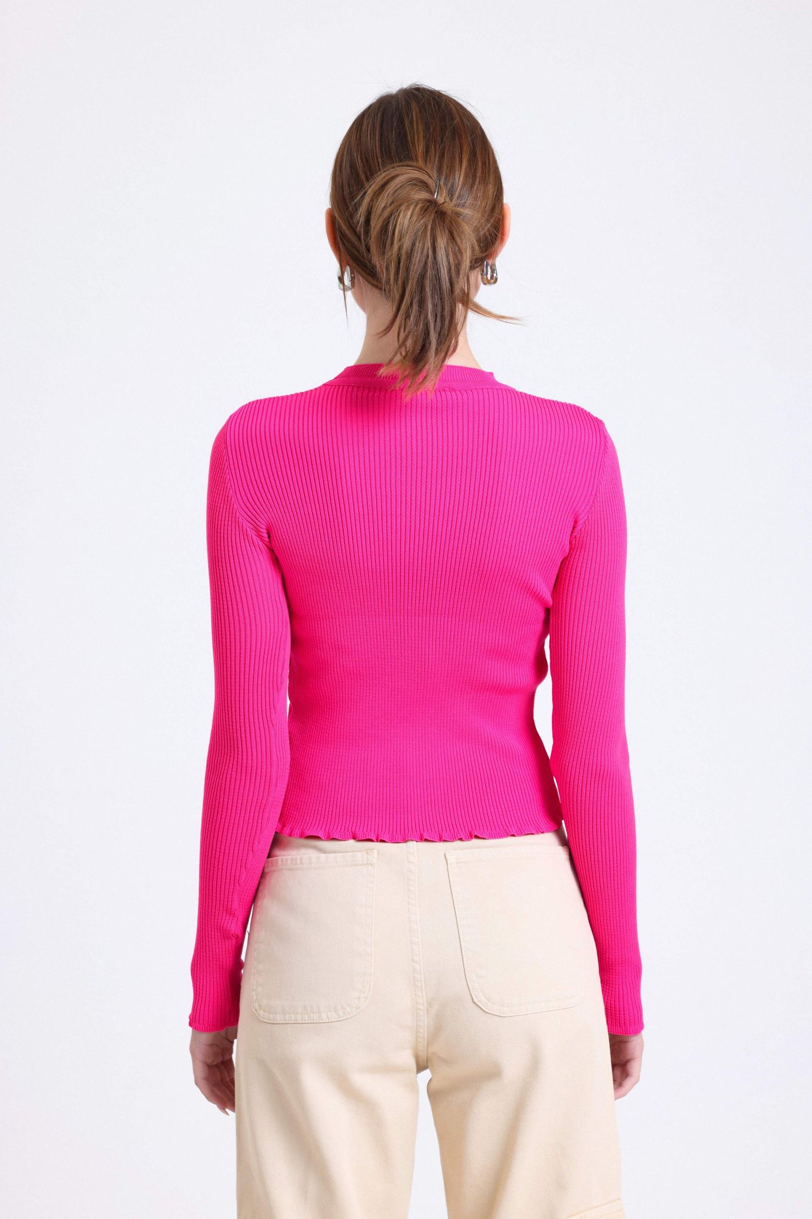 Crew Neck Ribbed Sweater