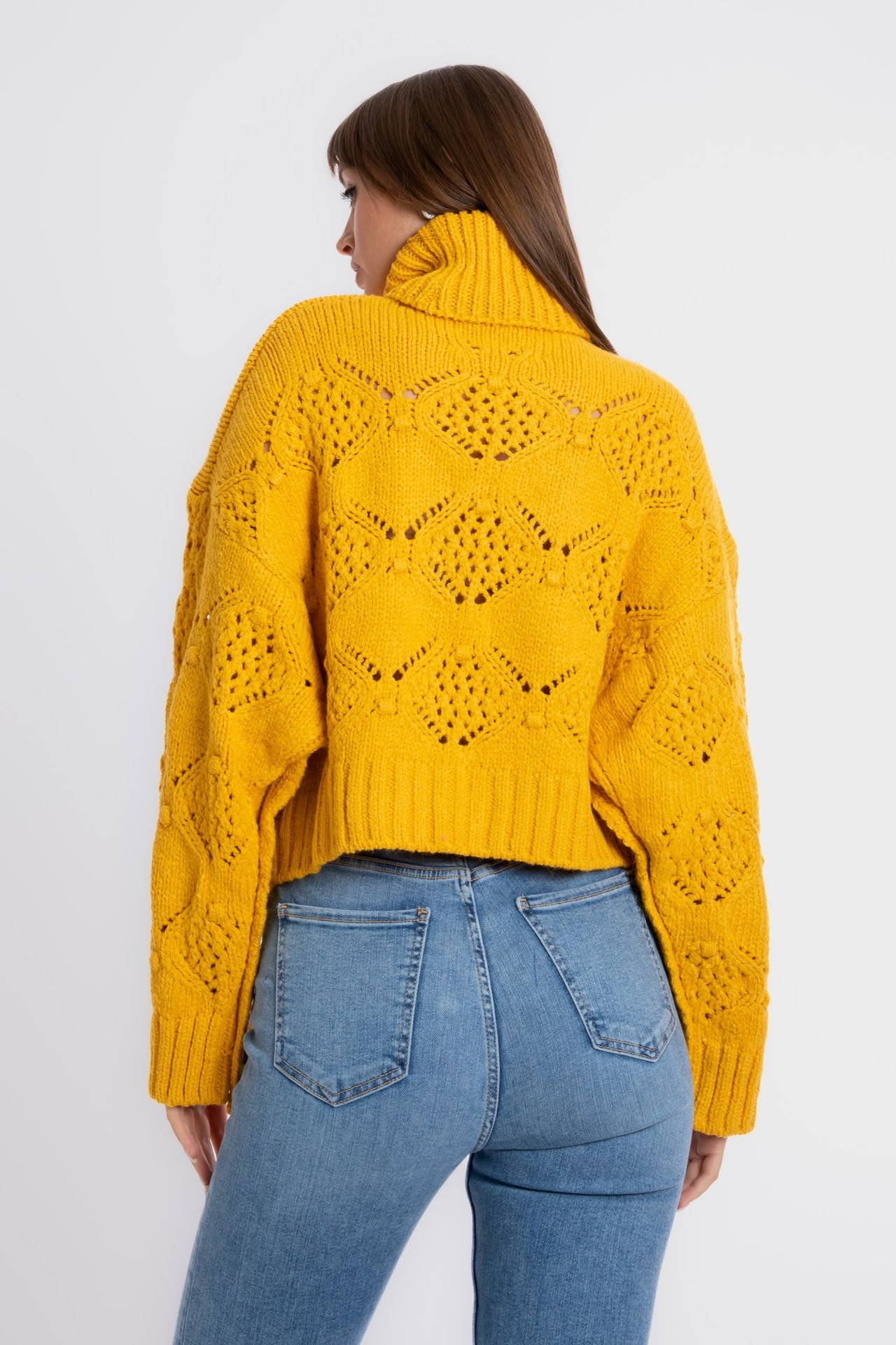 Turtleneck Detailed Oversized Sweater