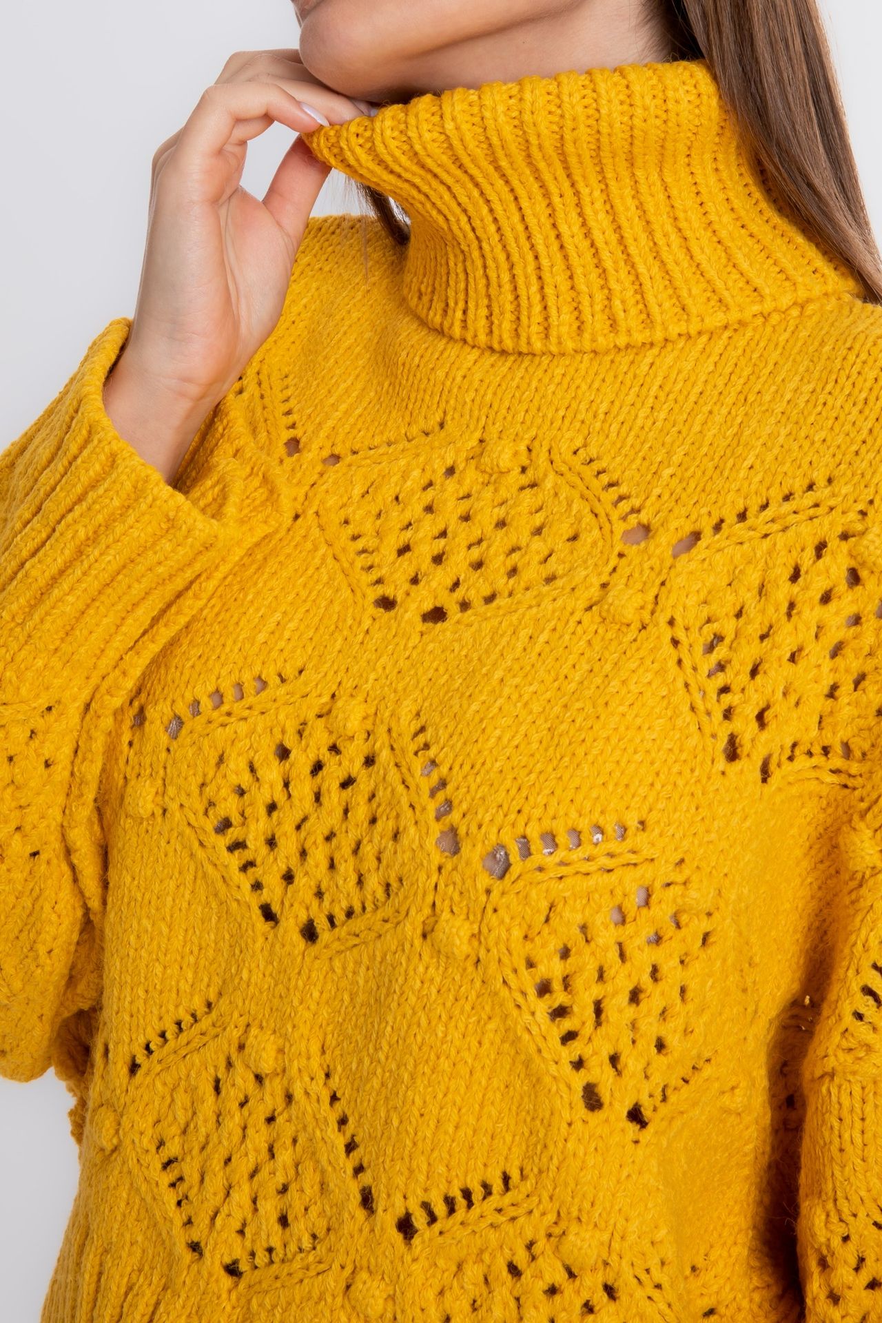 Turtleneck Detailed Oversized Sweater