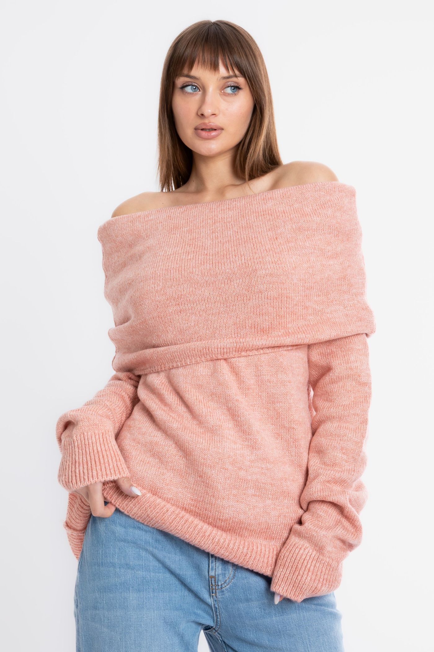 Open Shoulder Cozy Sweater