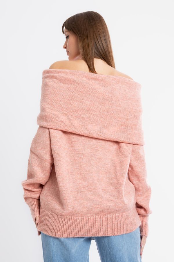 Open Shoulder Cozy Sweater 3