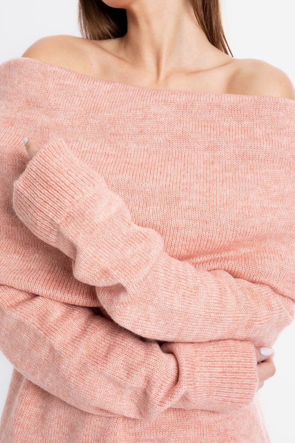 Open Shoulder Cozy Sweater 6