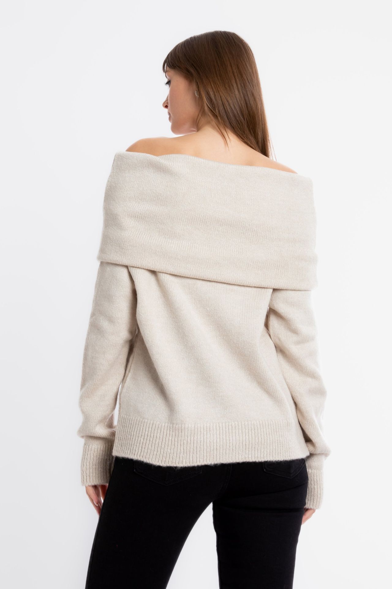 Open Shoulder Cozy Sweater