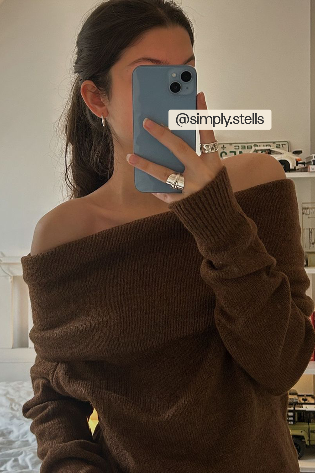 Open Shoulder Cozy Sweater