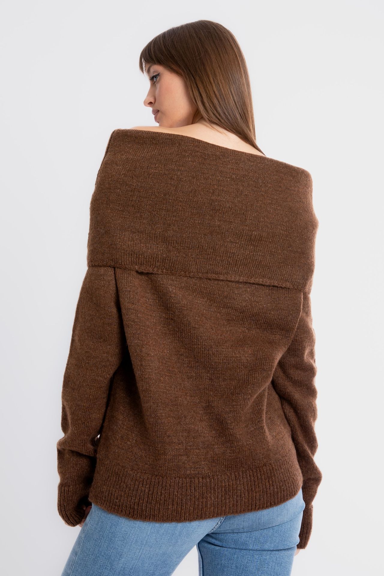 Open Shoulder Cozy Sweater