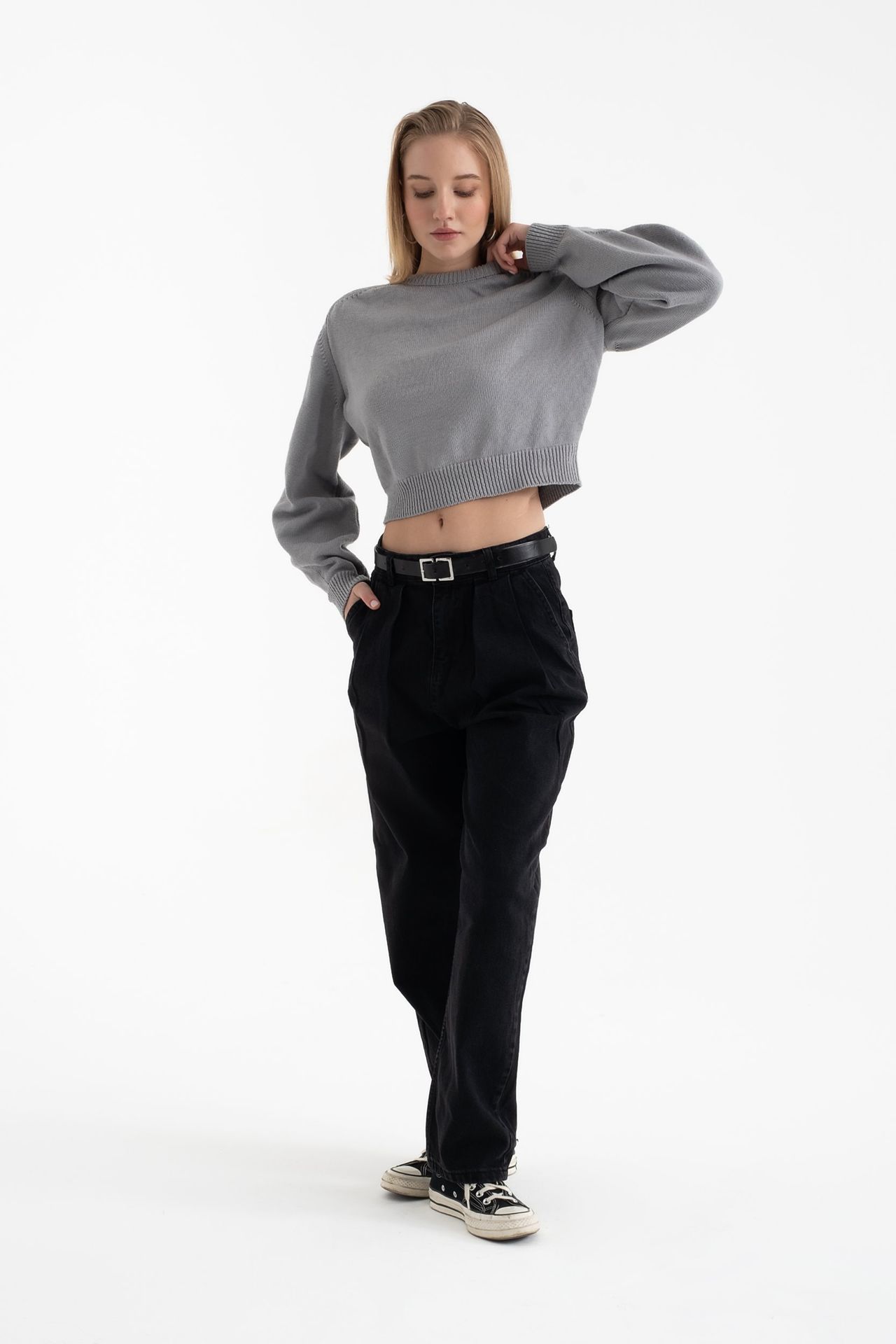 Crew Neck Basic Sweater