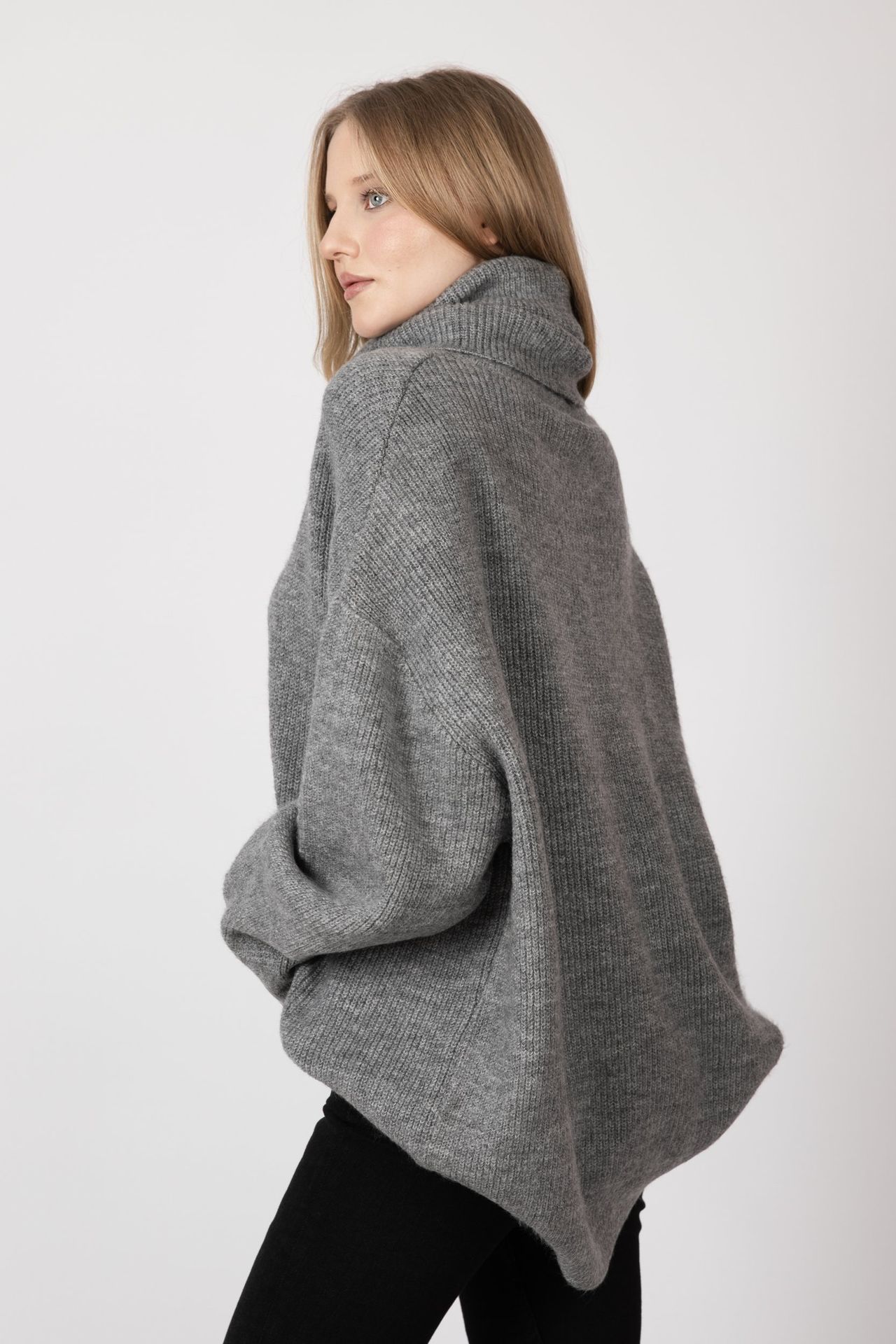 Polo Neck Oversized Sweater