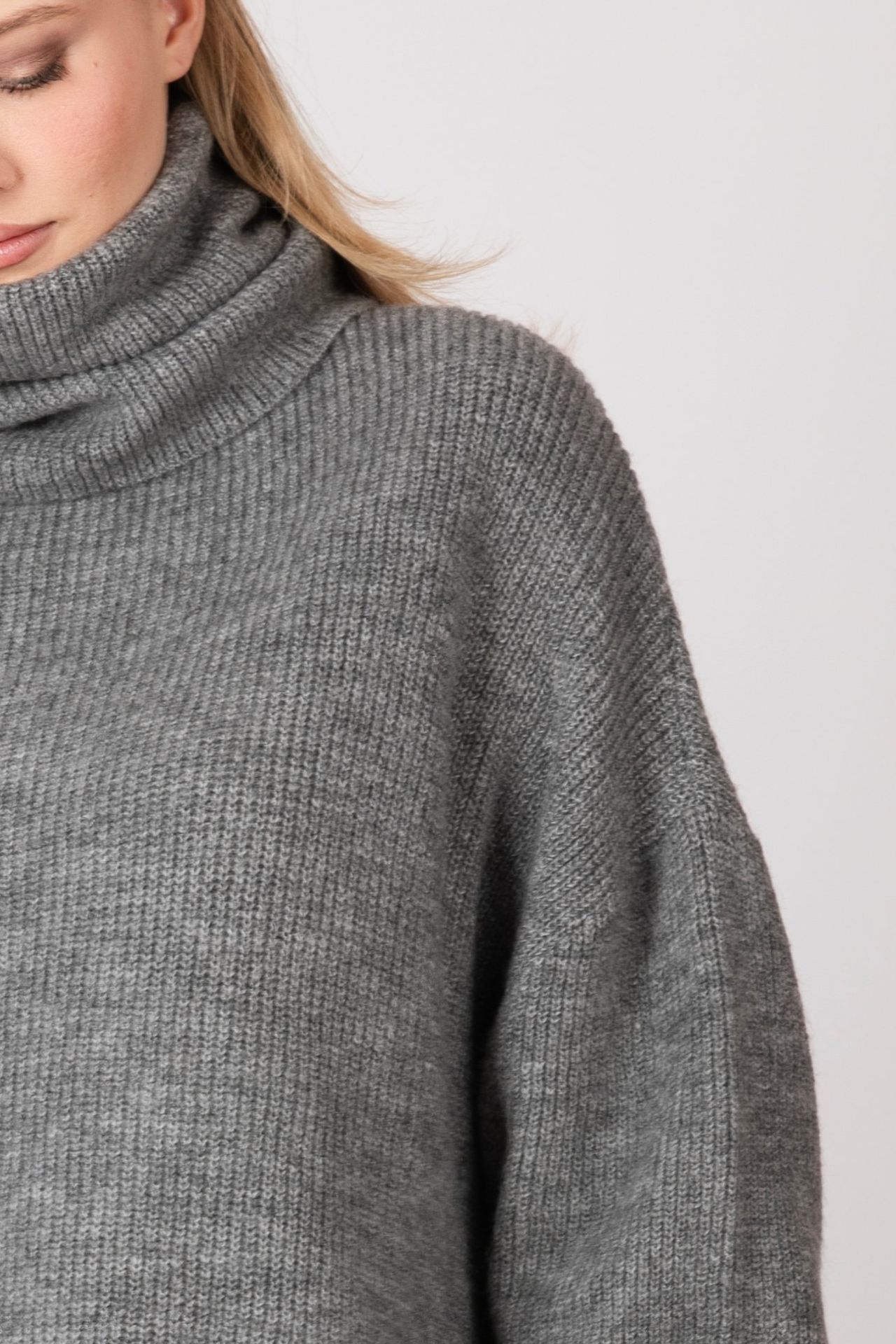 Polo Neck Oversized Sweater