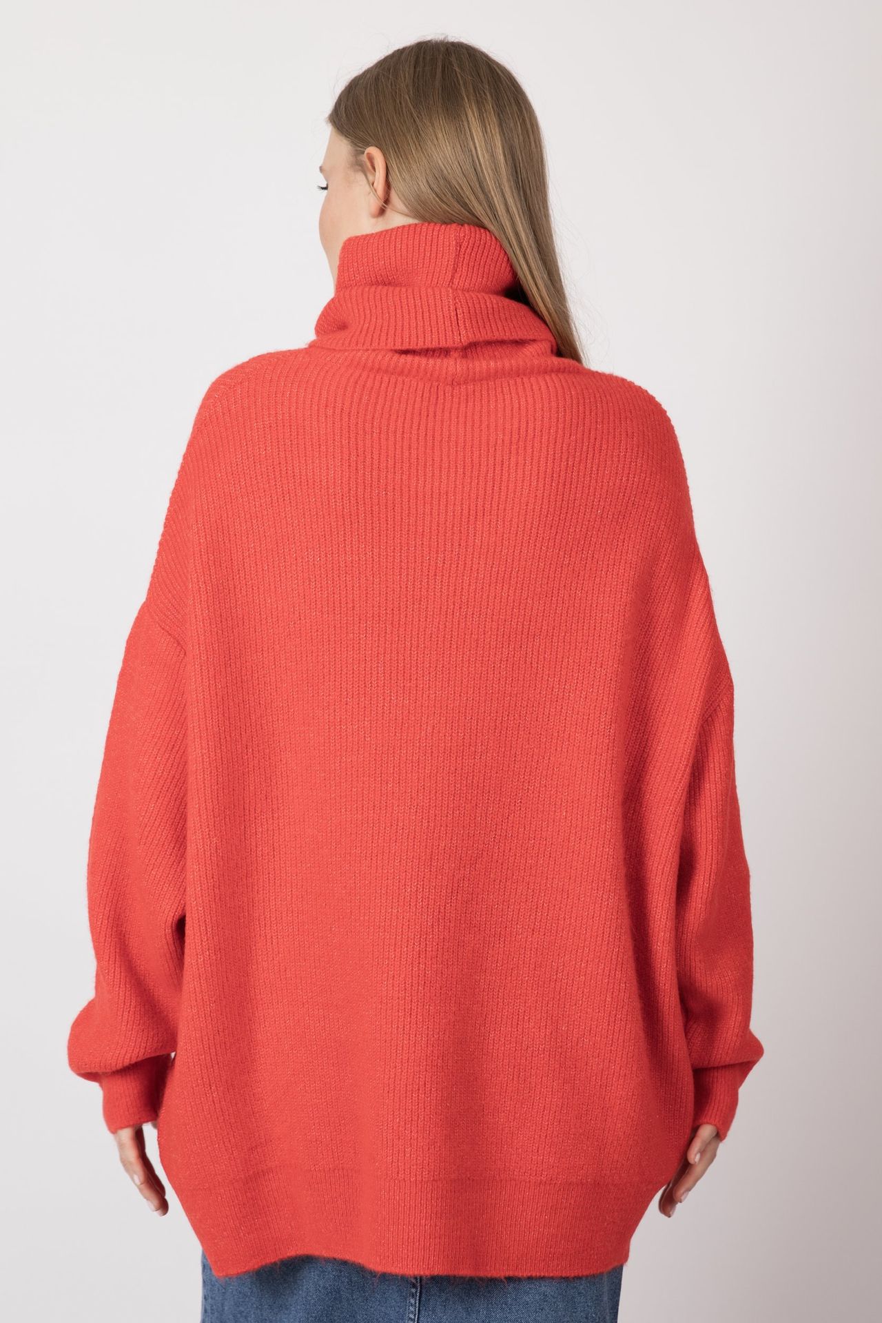 Polo Neck Oversized Sweater