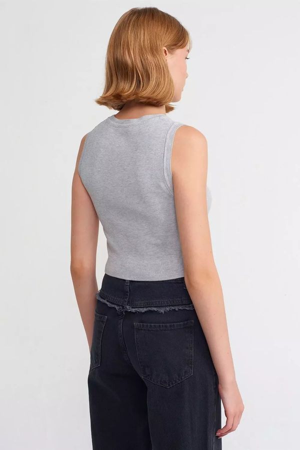 Knitted Crew Neck Crop Top 3