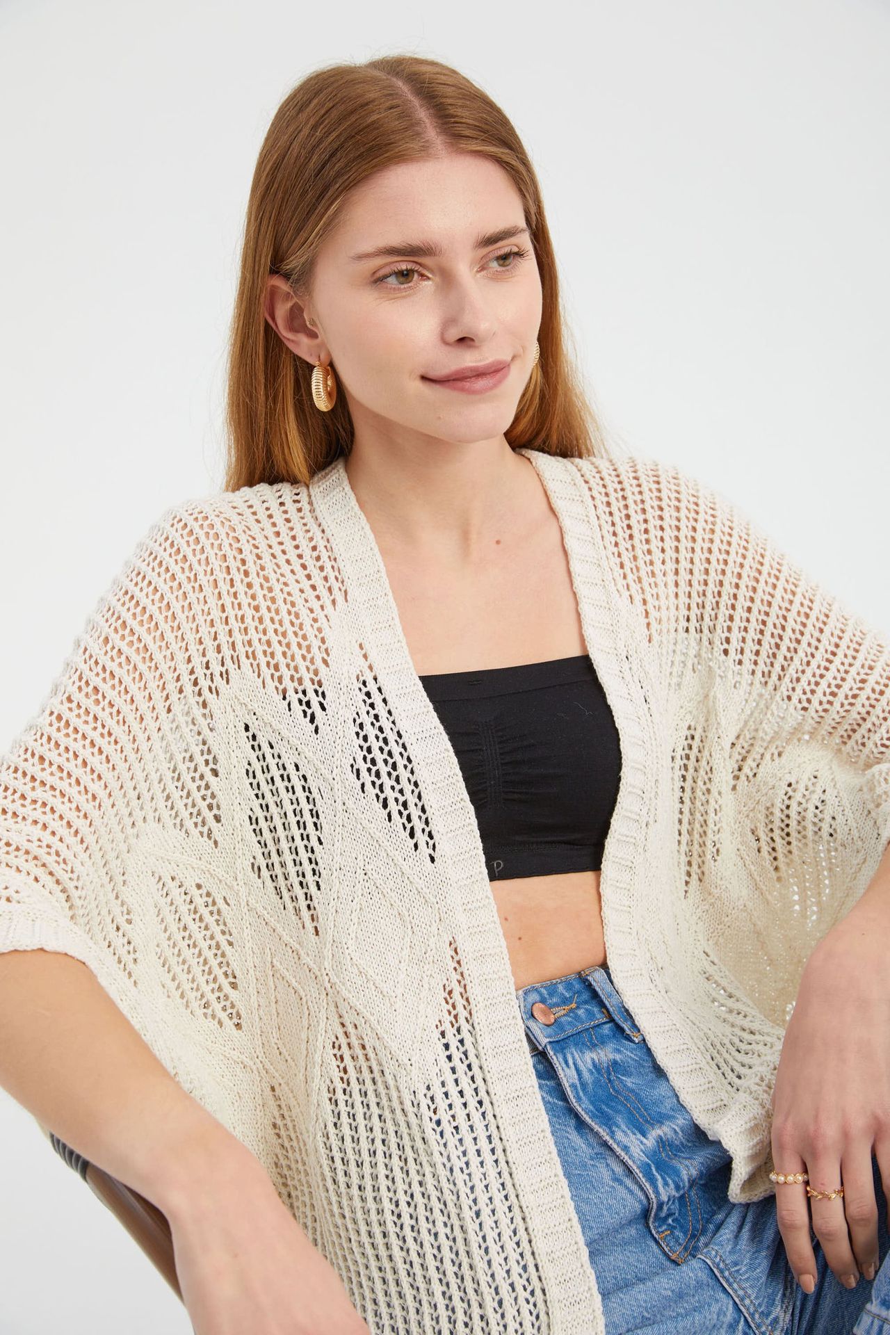 Knitted Crochet Cardigan