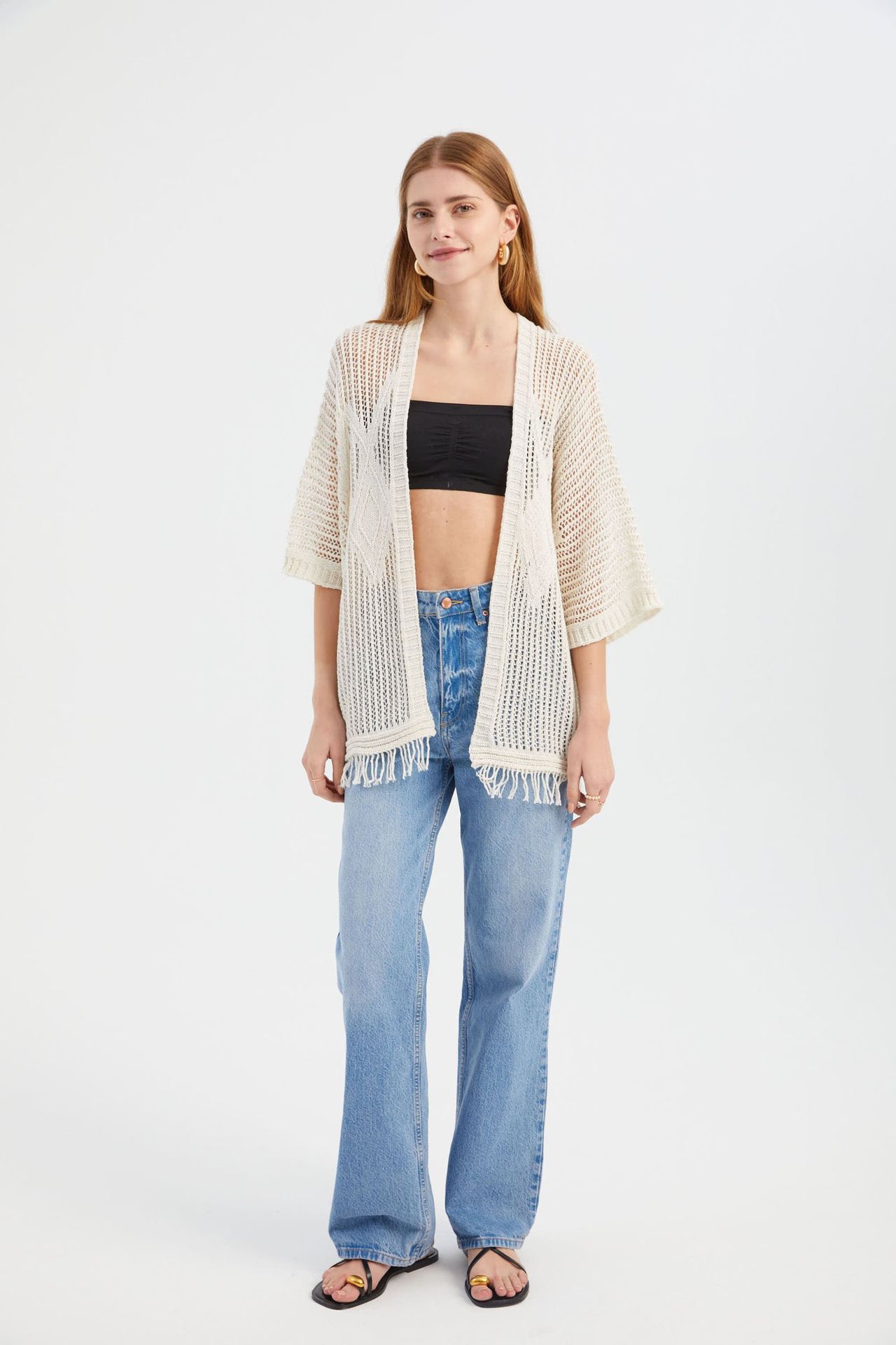 Knitted Crochet Cardigan