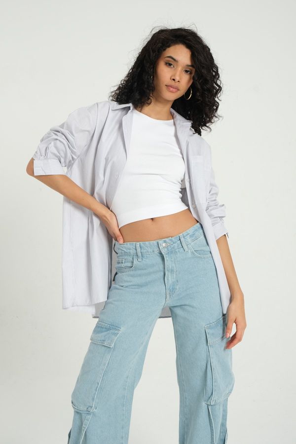 Striped Buttoned Shirt 1