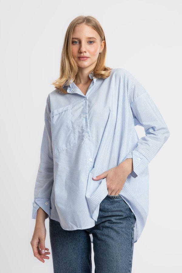 Striped Buttoned Shirt 1