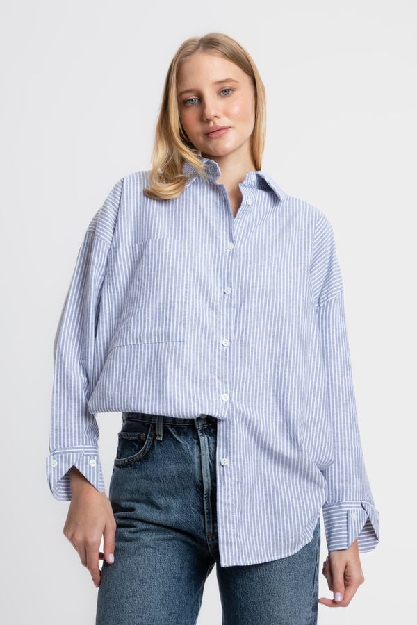 Striped Buttoned Shirt 1