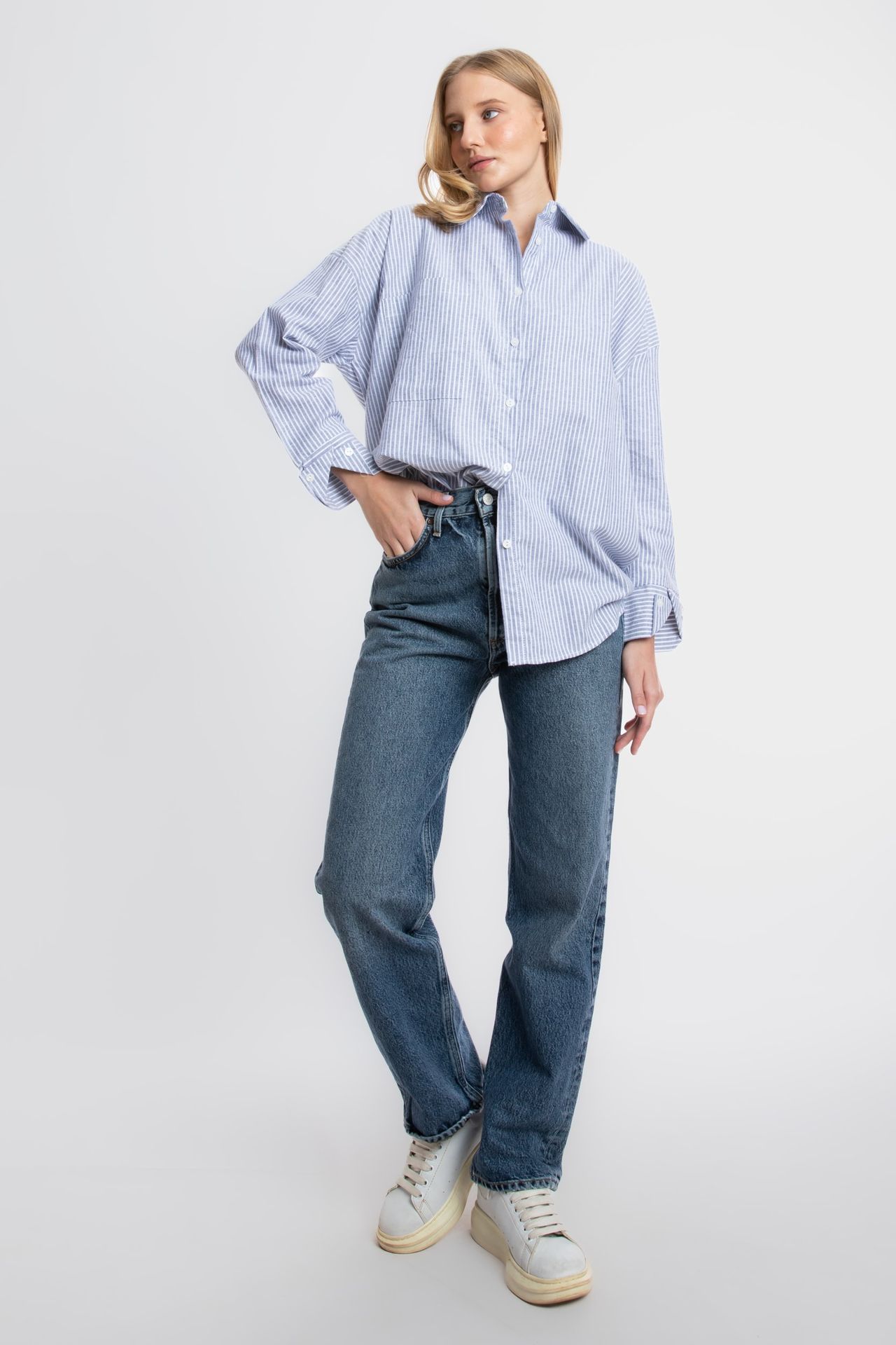 Striped Buttoned Shirt