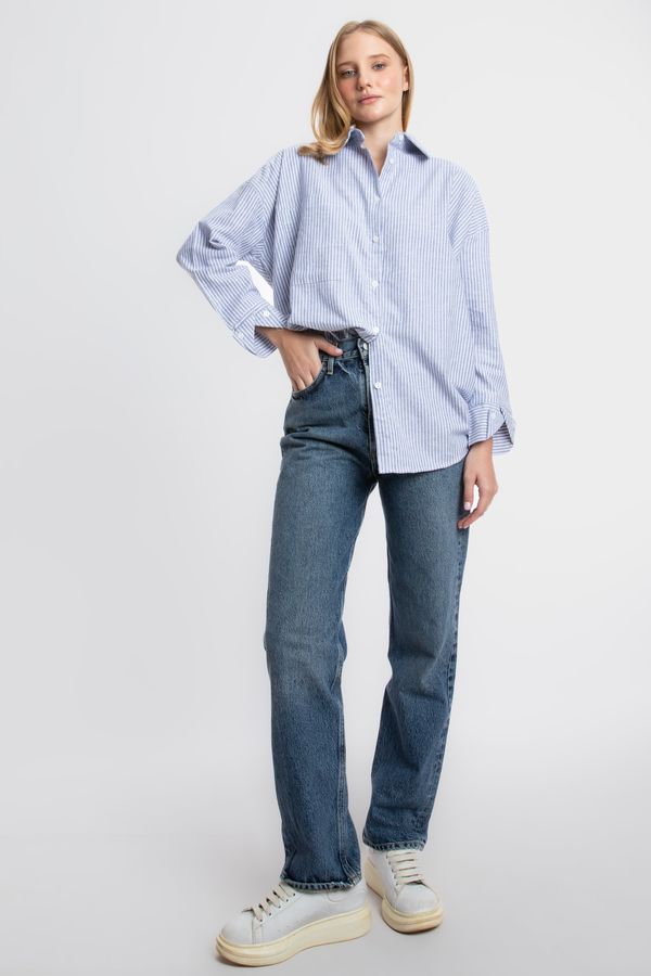 Striped Buttoned Shirt 4