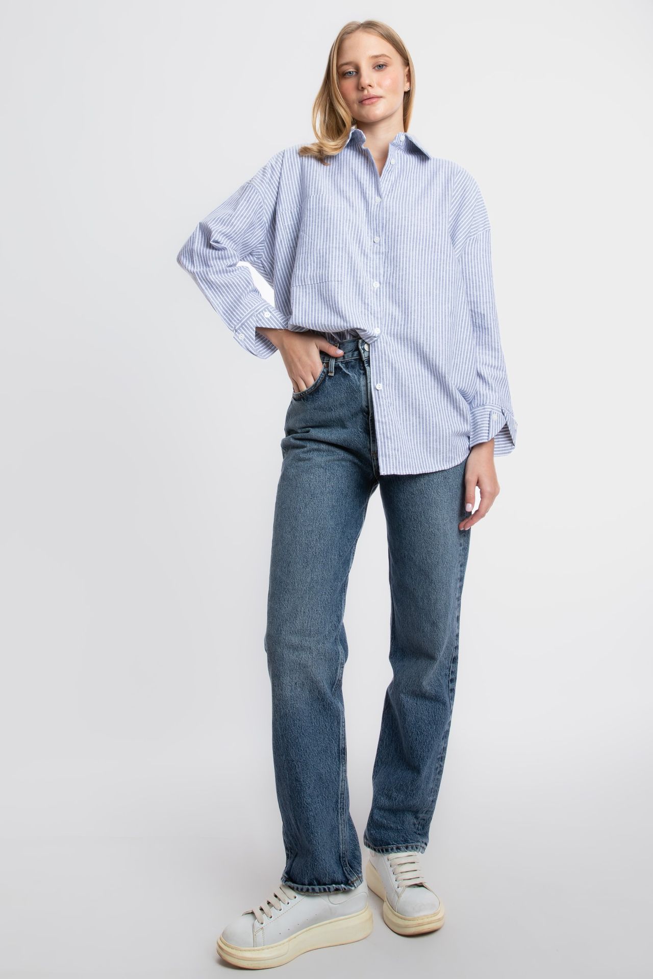 Striped Buttoned Shirt