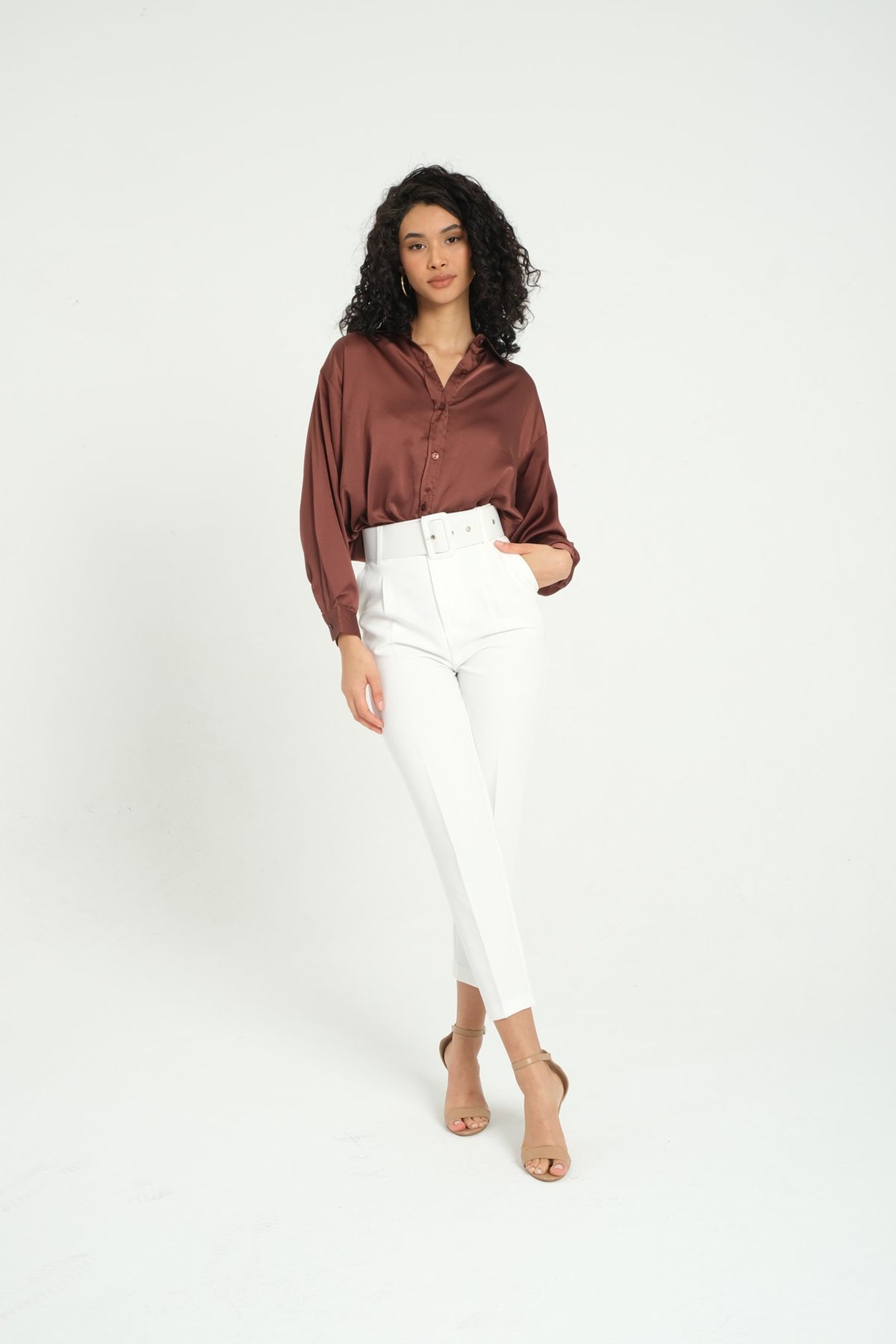 Satin Buttoned Shirt