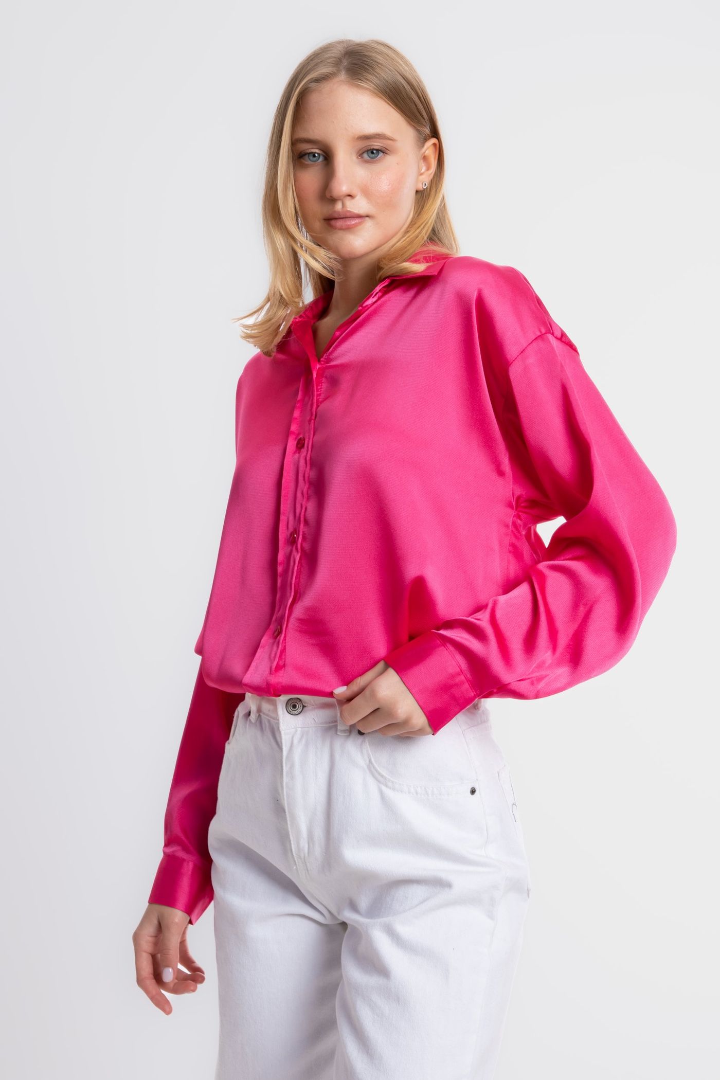 Satin Buttoned Shirt