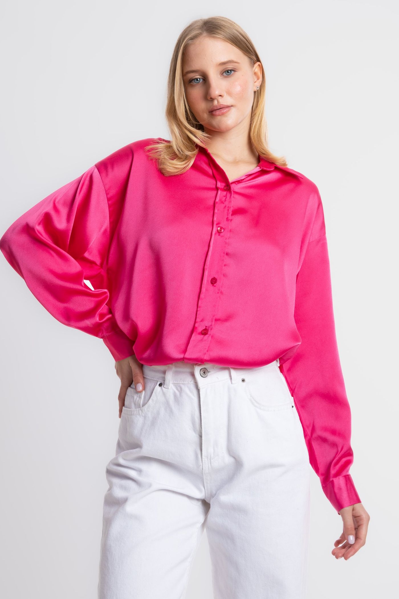 Satin Buttoned Shirt