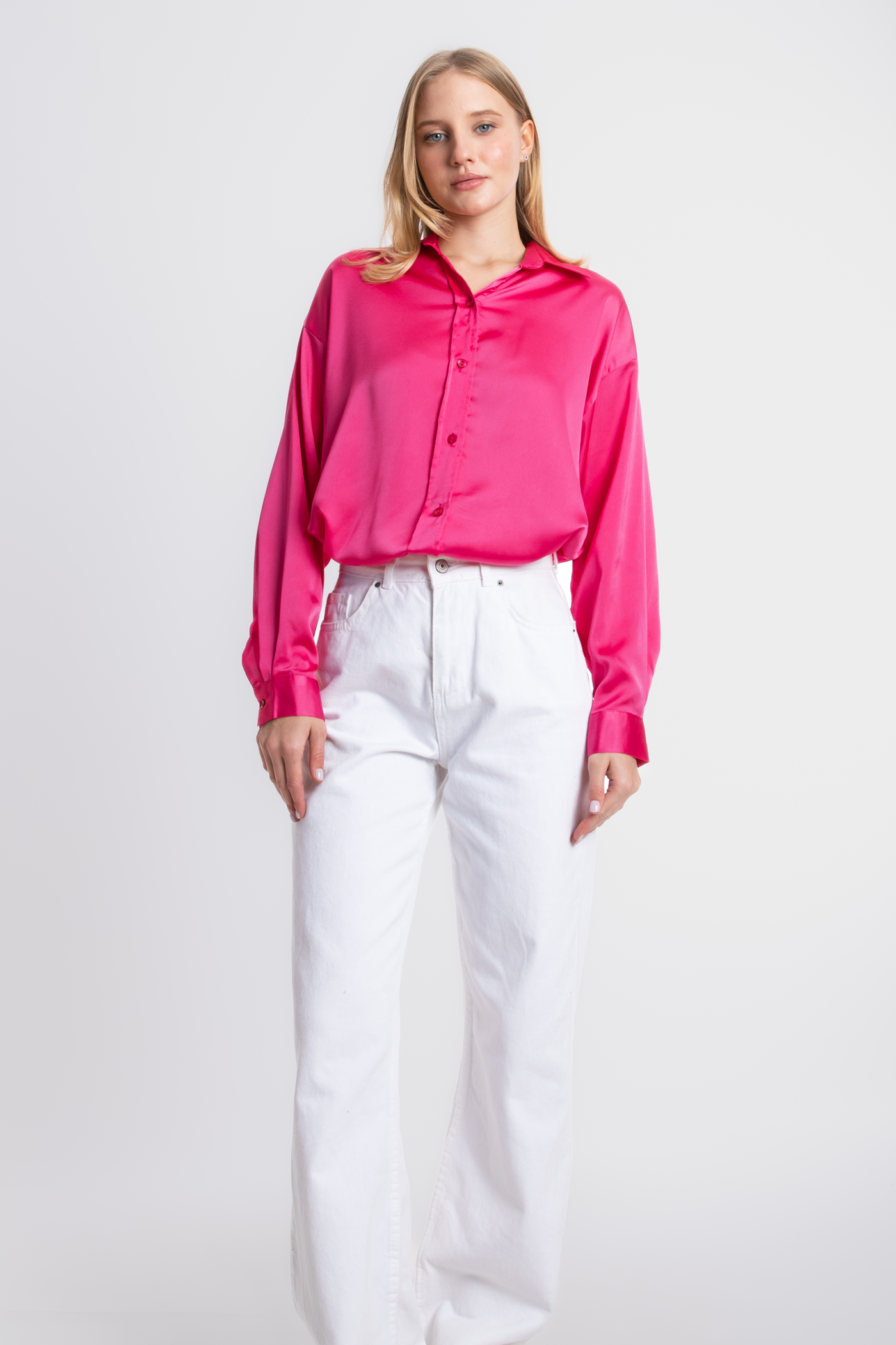 Satin Buttoned Shirt