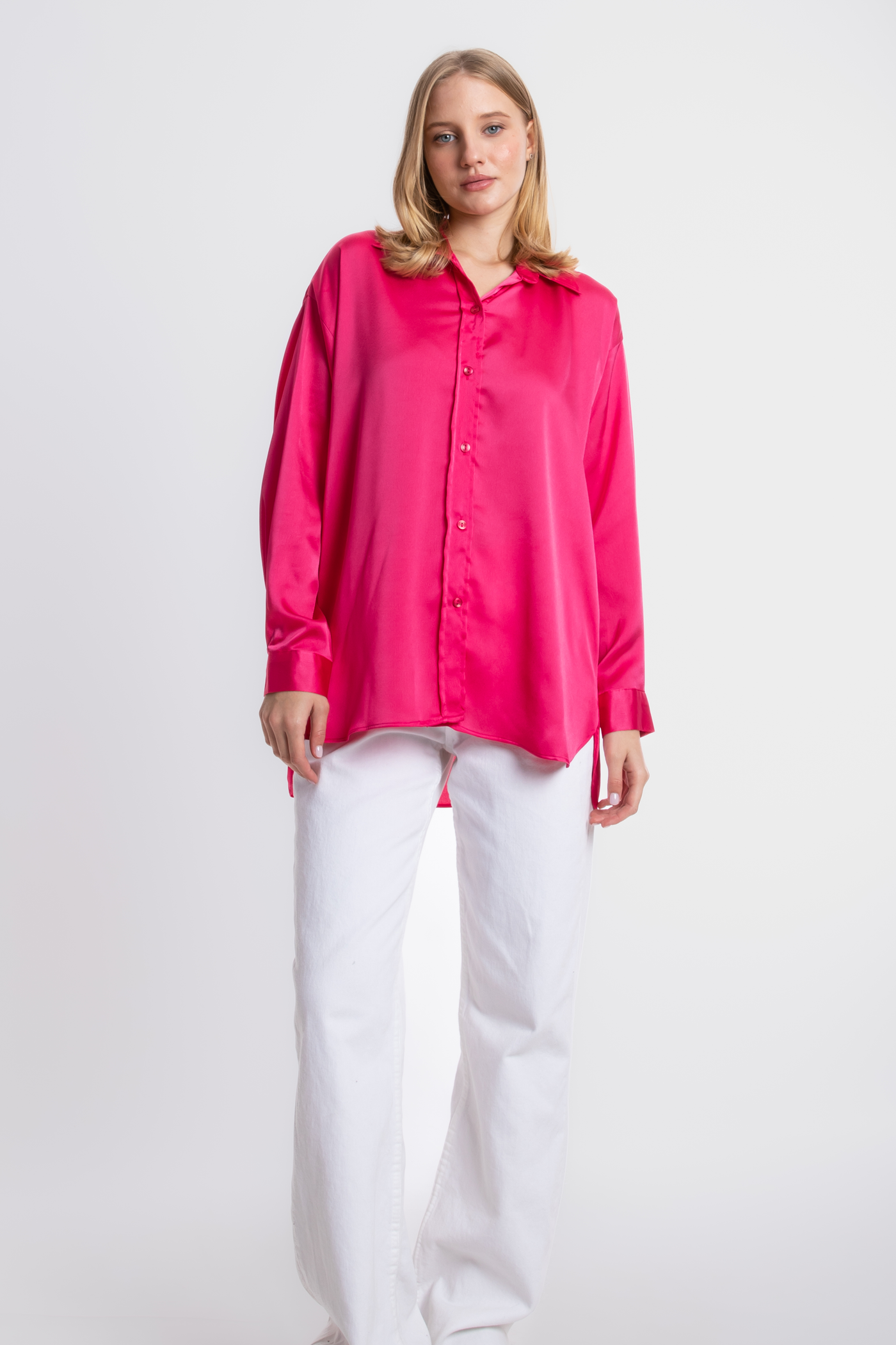 Satin Buttoned Shirt