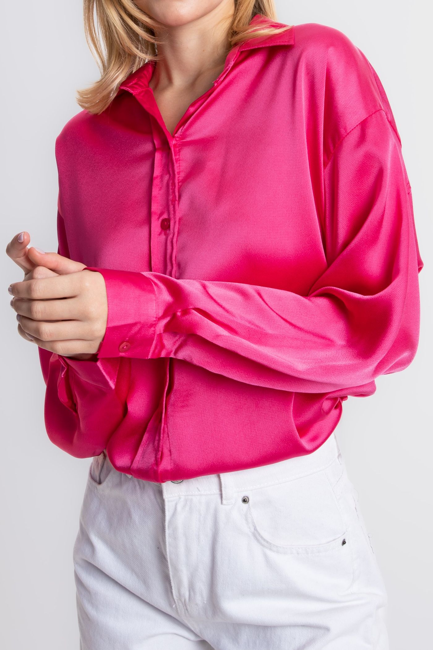 Satin Buttoned Shirt