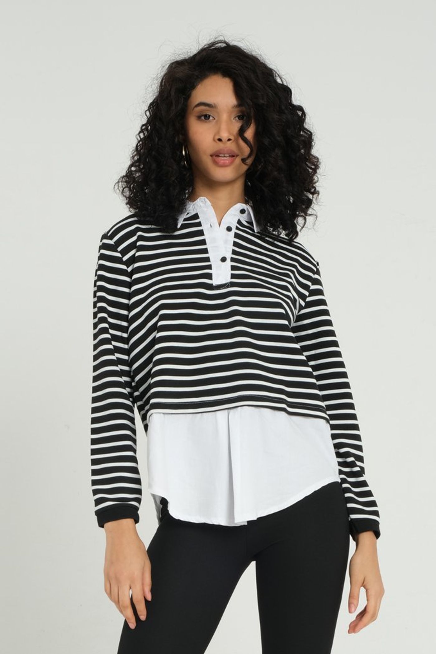 Striped Patchy Shirt