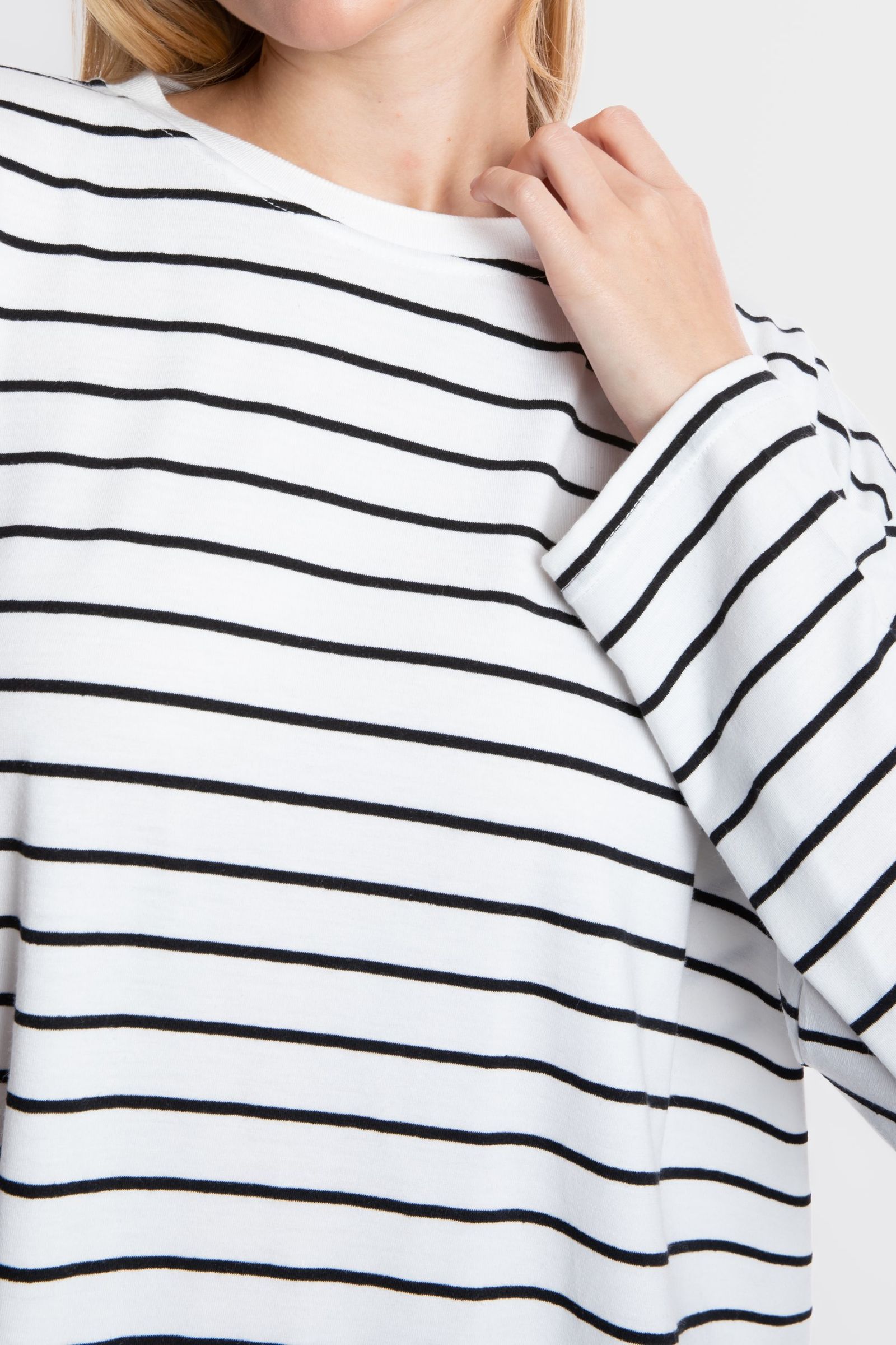 Striped Crew Neck Classic Sweatshirt