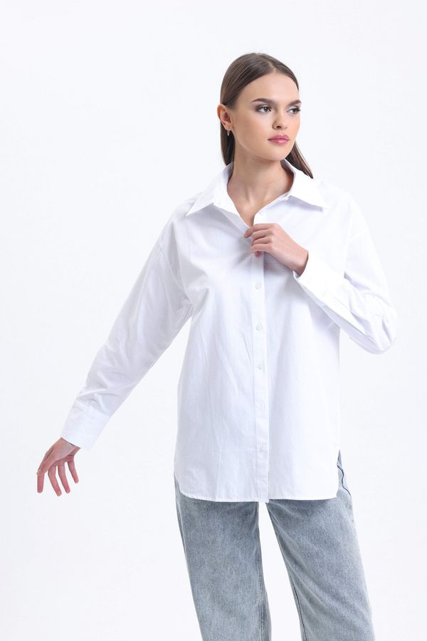 Cotton Poplin Cut-Out Shirt 2